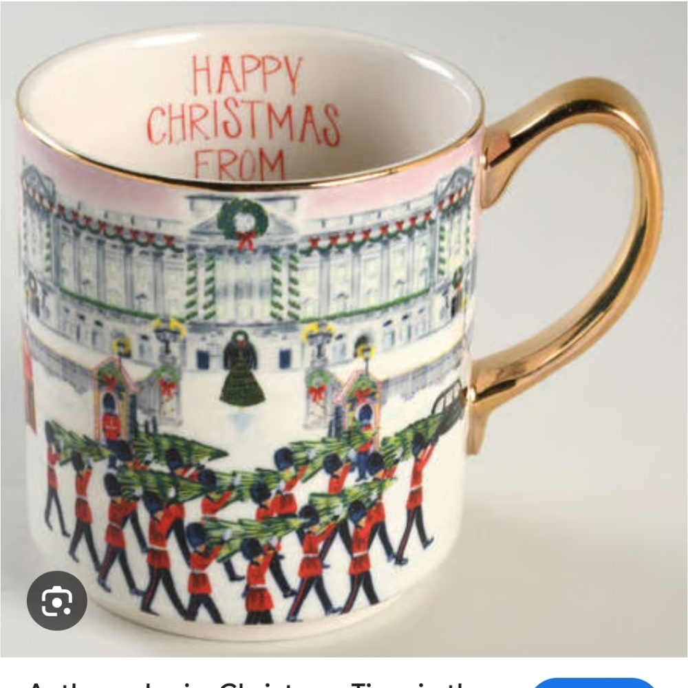 Anthropologie Christmas 2024 London Mug